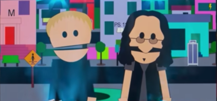 Rush in South Park